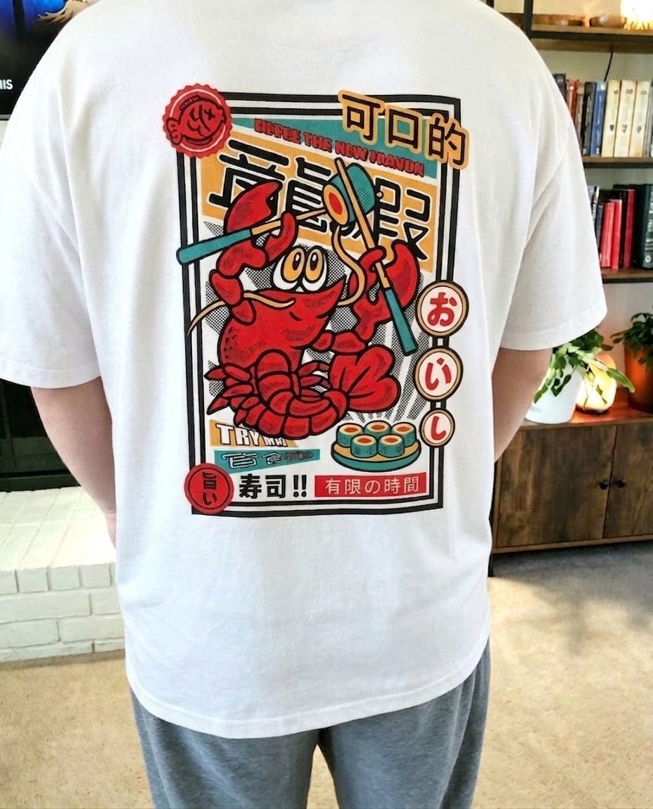 Customer photo review of Lobster King T-Shirt