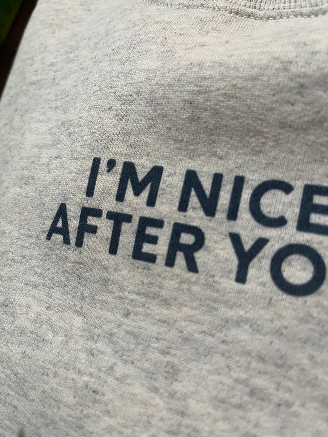 Customer photo review of I'm Nicer After Yoga