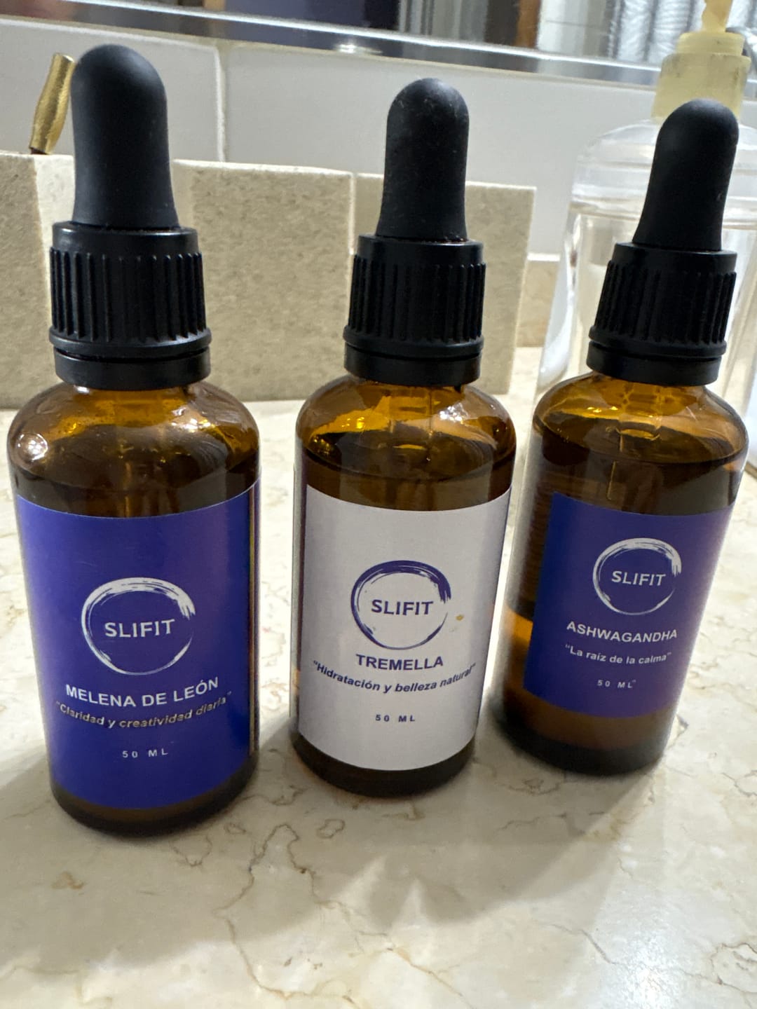 Customer photo review of Kit Equilibrio · Melena + Tremella + Ashwagandha