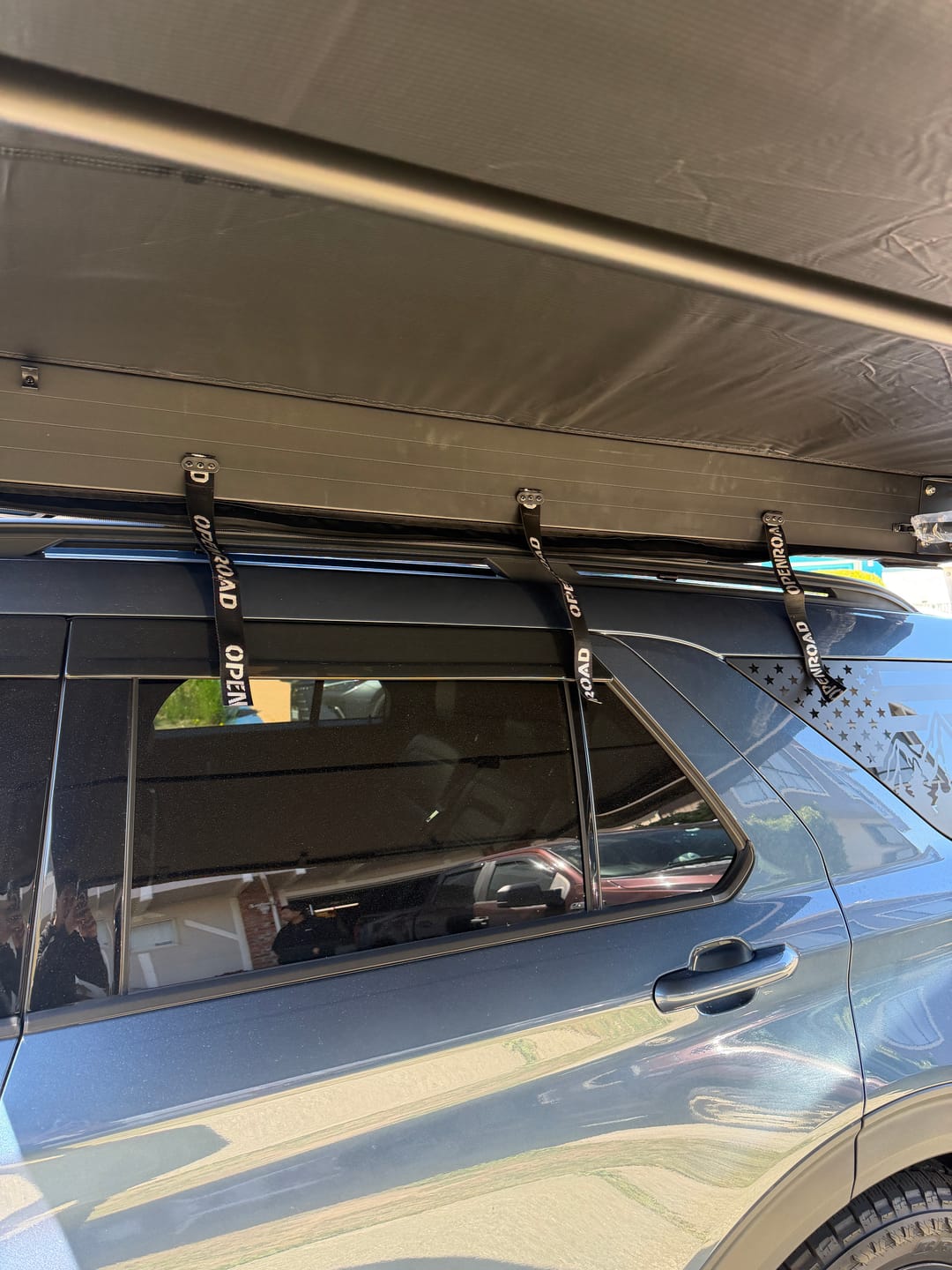 Customer photo review of OPENROAD 90-Degree Quick-open Awning