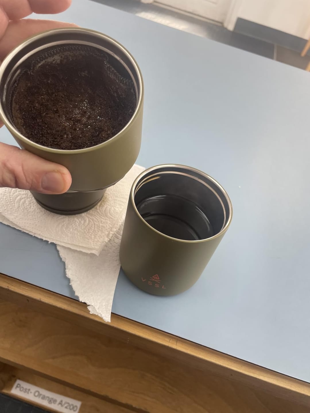 Customer photo review of VSSL Nest Pour-Over Set | 3-Piece Camp Coffee Set