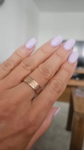 Customer photo review of Titāna gredzens "Zalkša josta"