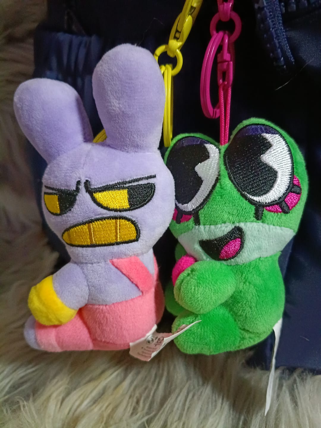 Customer photo review of Jax & Ribbit Magnetic Plush Keychains