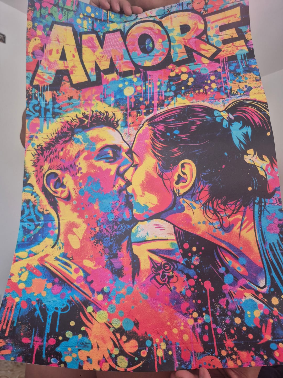 Customer photo review of Street art Love – Poster personalizzato con effetto street art