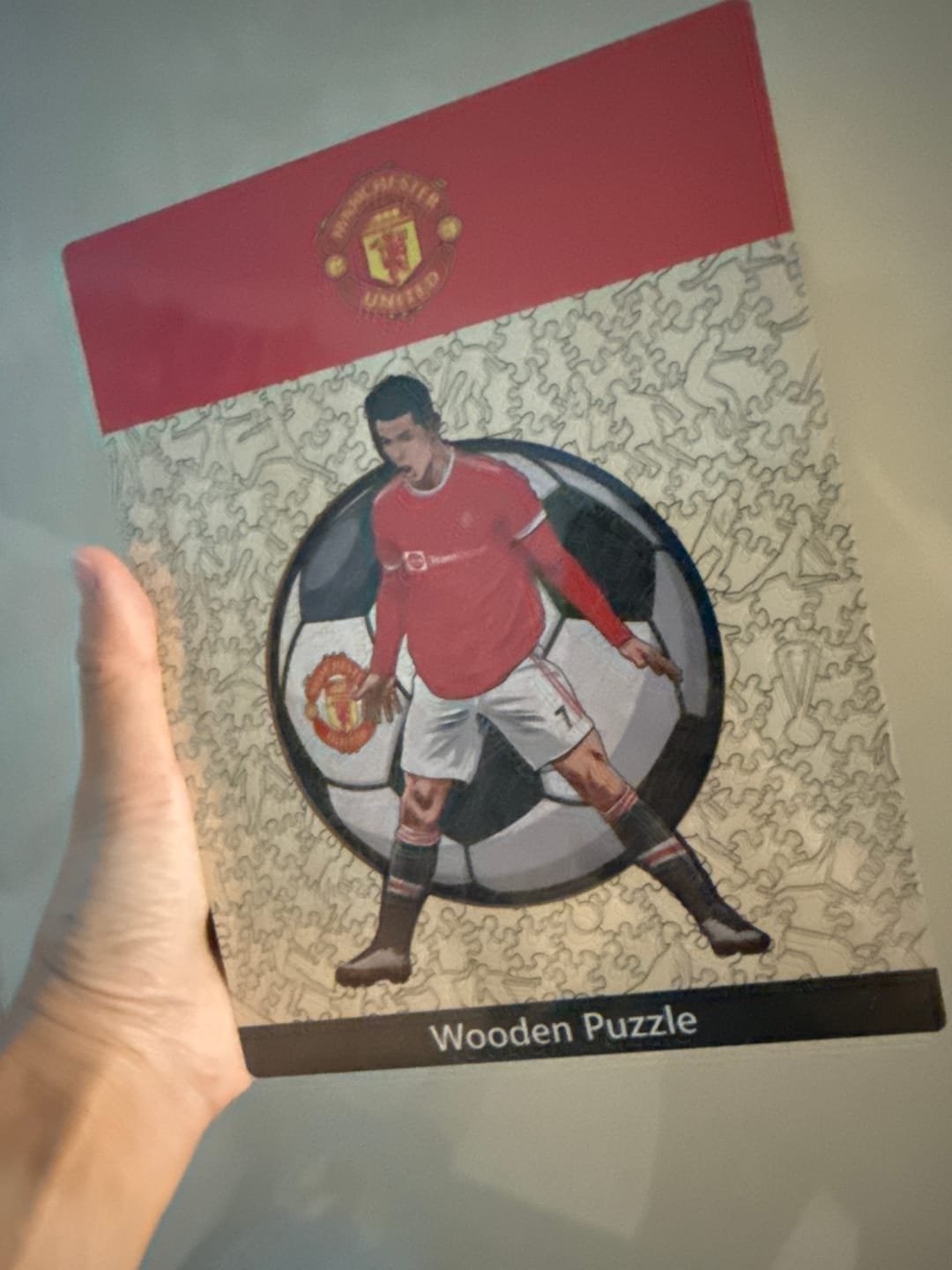 Customer photo review of Cristiano Ronaldo - Wooden Puzzle