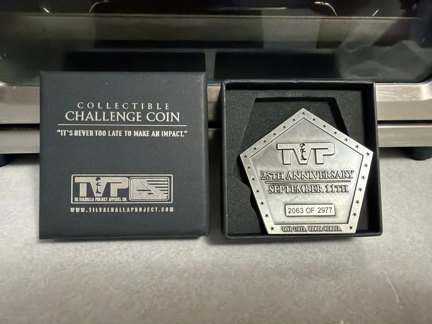 Customer photo review of 9/11 25th Anniversary - Challenge Coin