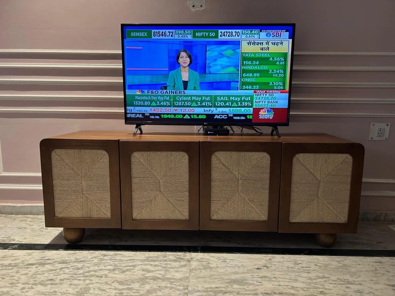 Customer photo review of Abacus Wooden TV Unit