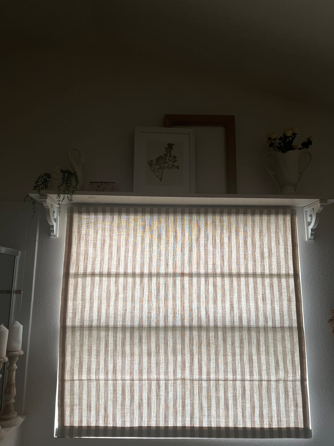 Customer photo review of Colette Custom Roman Shades