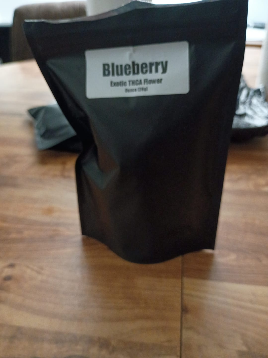 Customer photo review of Blueberry THCA Flower (Exotic)