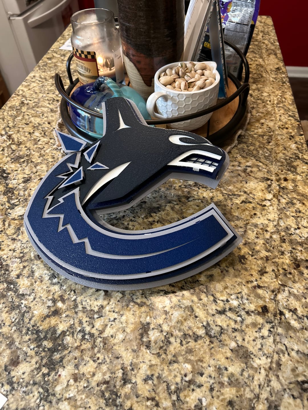Customer photo review of Vancouver Canucks 3D Vintage Metal Wall Art