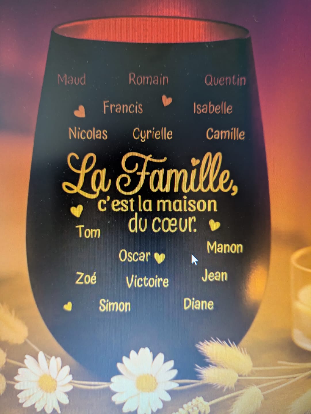 Customer photo review of La maison du cœur - Famille-Photophore