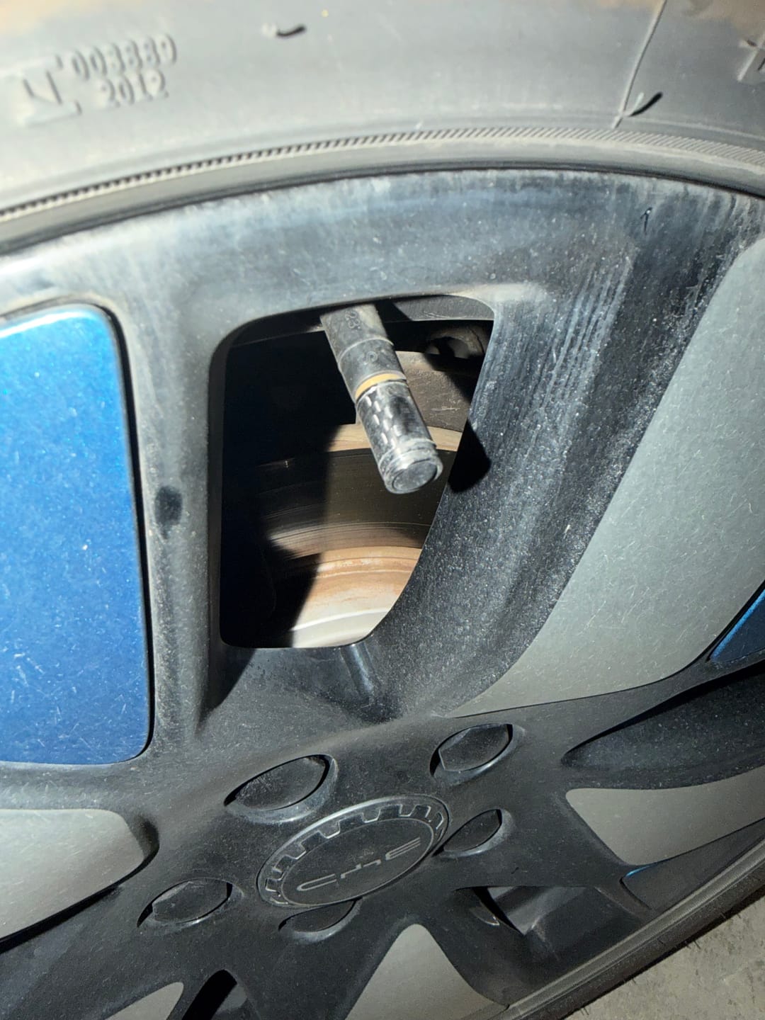 Customer photo review of Carbon Fibre Tyre Valve Stem Caps