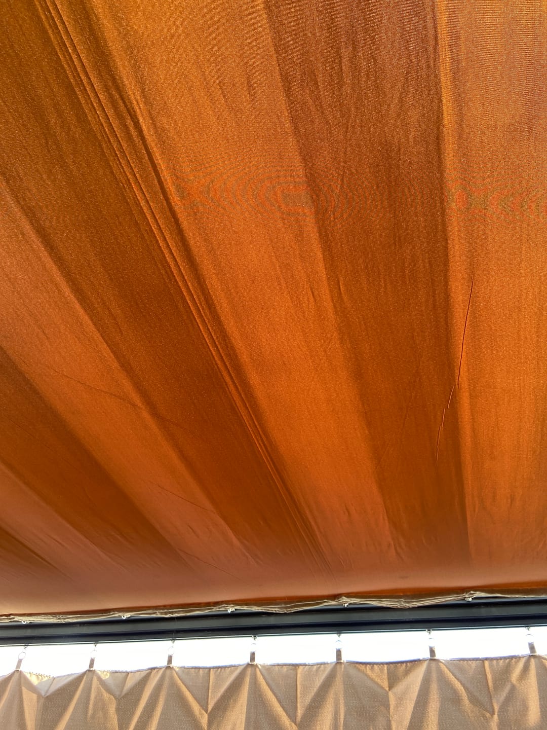 Customer photo review of Tessuto da Esterno Idrorepellente per Gazebo e Ombrelloni  Alto 300 cm  Vendita al Metro Poliestere 200 gr/m² Vari colori