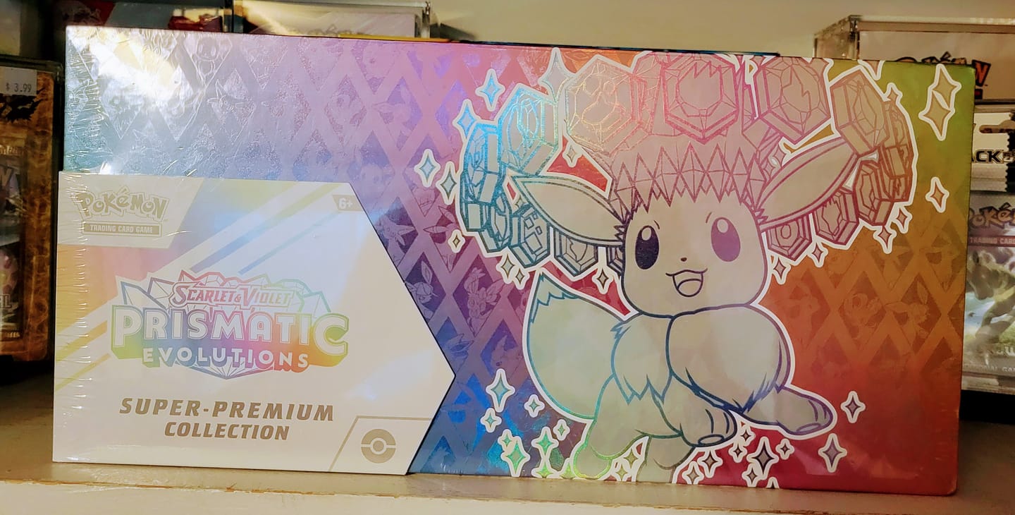 Customer photo review of Prismatic Evolutions Super-Premium Collection - SV: Prismatic Evolutions