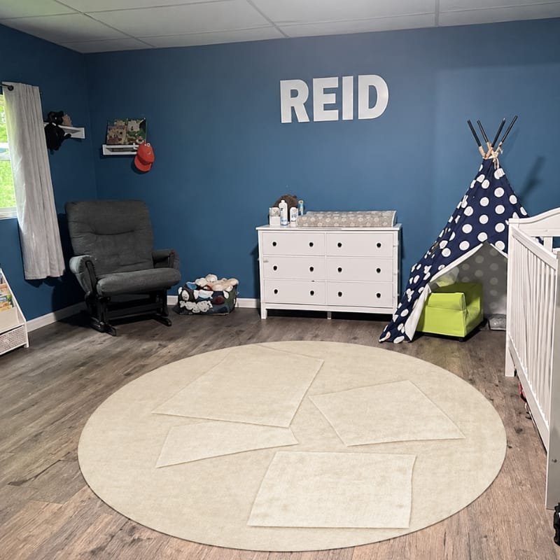 Customer photo review of Haruto Abstract Round Rug