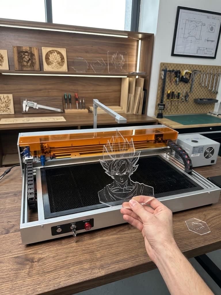 Customer photo review of Carverall C1 40W CO2 Laser Engraving Machine | Large Work Area 620x350mm