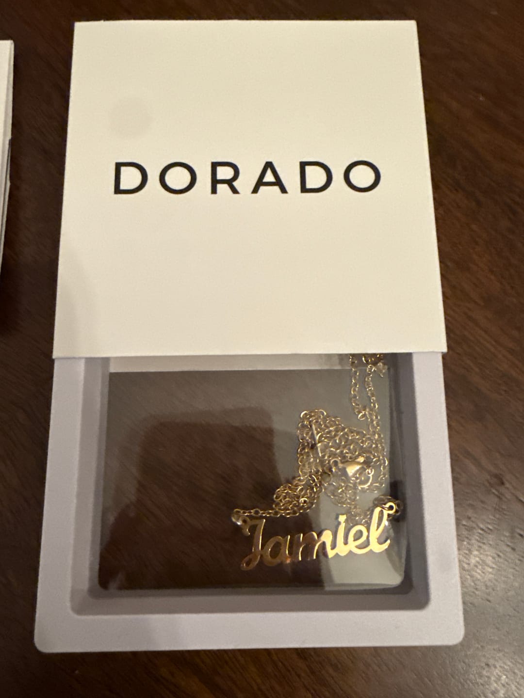 Customer photo review of Custom Name Necklace