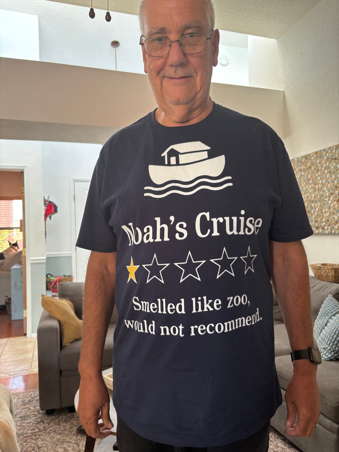 Customer photo review of Mind Your Own Log T-Shirt