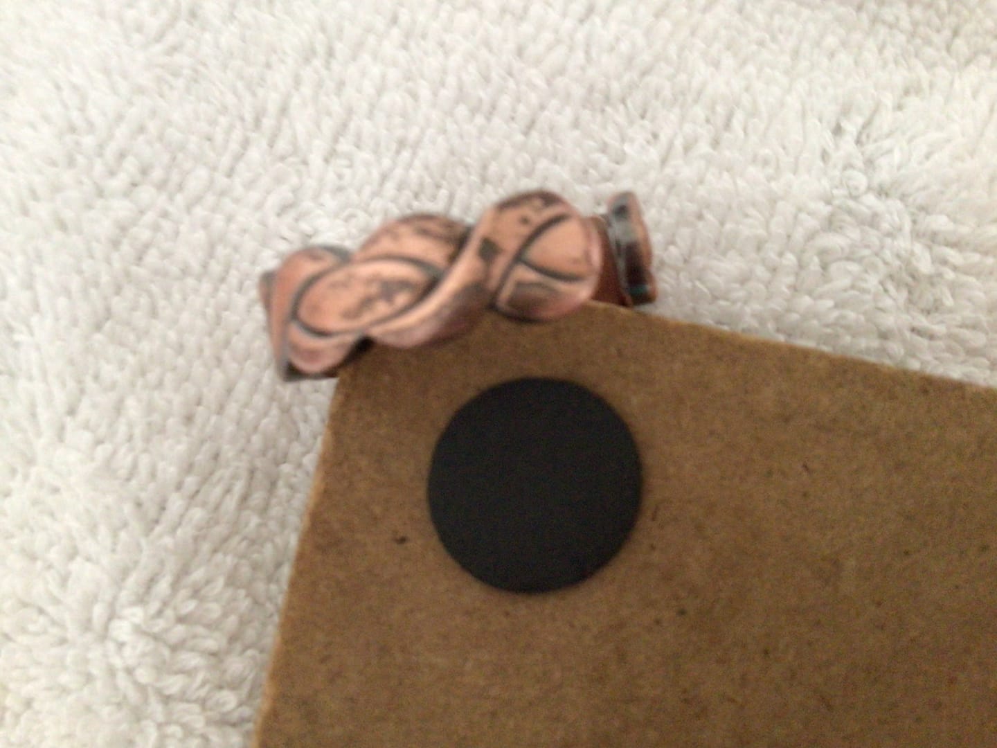 Customer photo review of Ladies Adjustable Copper Magnetic Ring