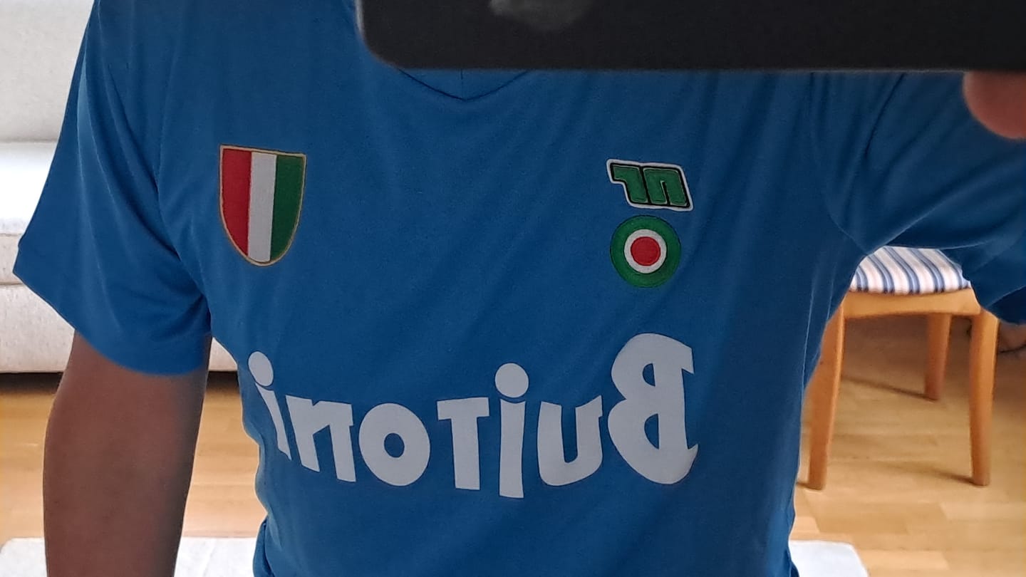 Customer photo review of Maglia Maradona Napoli Home 1987/88