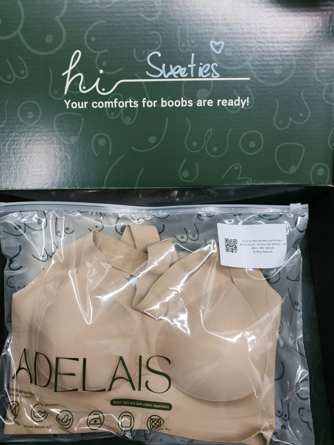 Customer photo review of Routine Plus Perfect Uplifting Seamless Bra (S-3XL) In Warm Natural