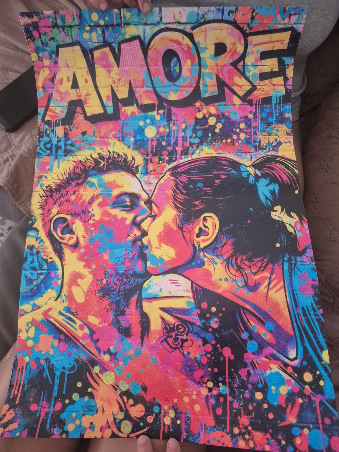 Customer photo review of Street art Love – Poster personalizzato con effetto street art
