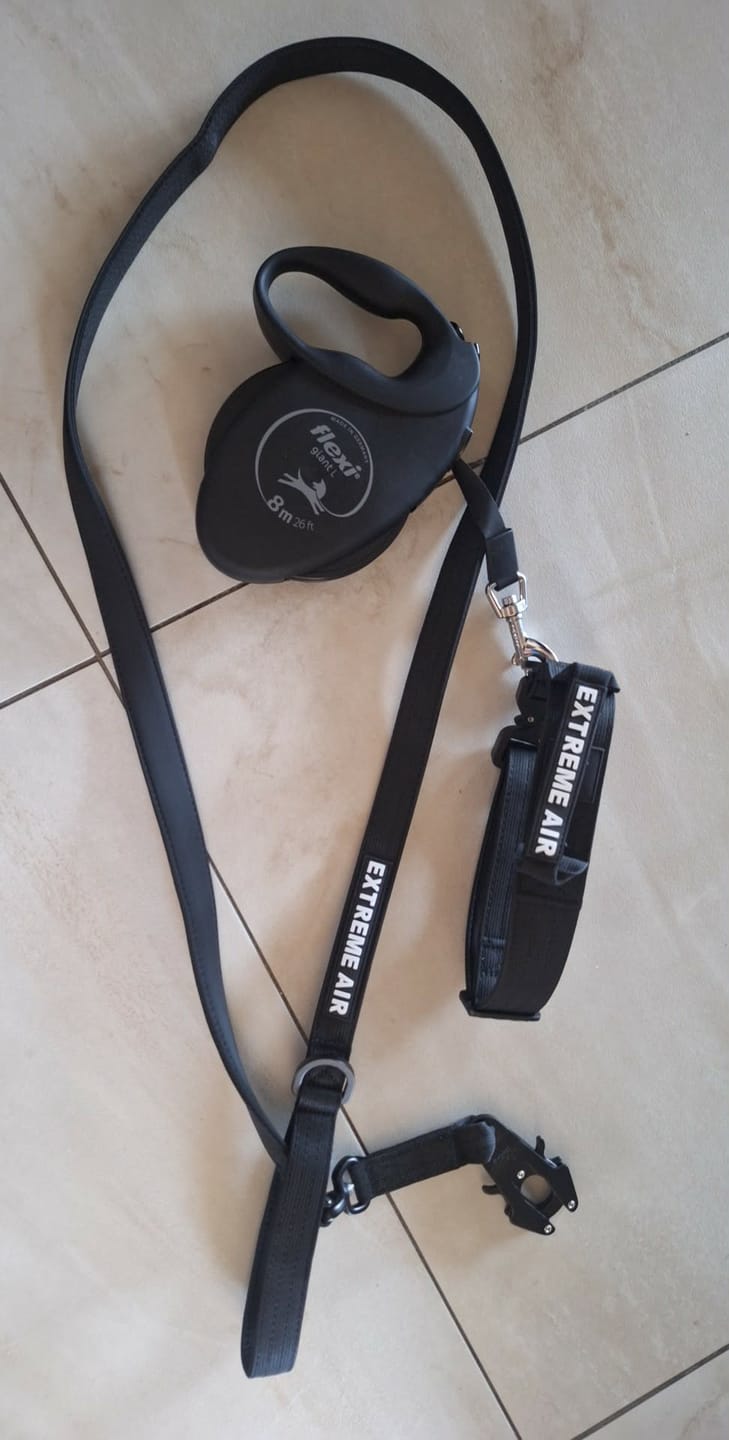 Customer photo review of Extreme Air Set Night Black - Lekki i wytrzymały zestaw dla psów