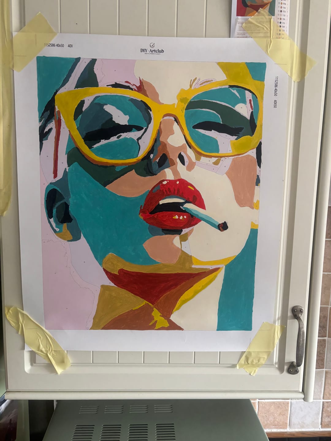 Customer photo review of Lipstick & Defiance | Paint by Number