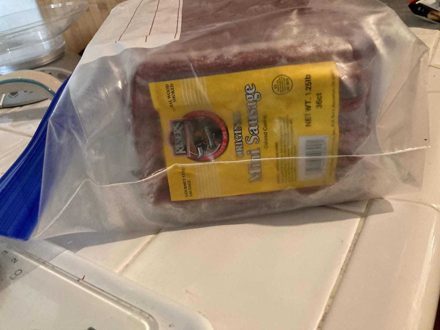 Customer photo review of Gourmet Style Mini Smoked Sausage Net 1.25 Pound