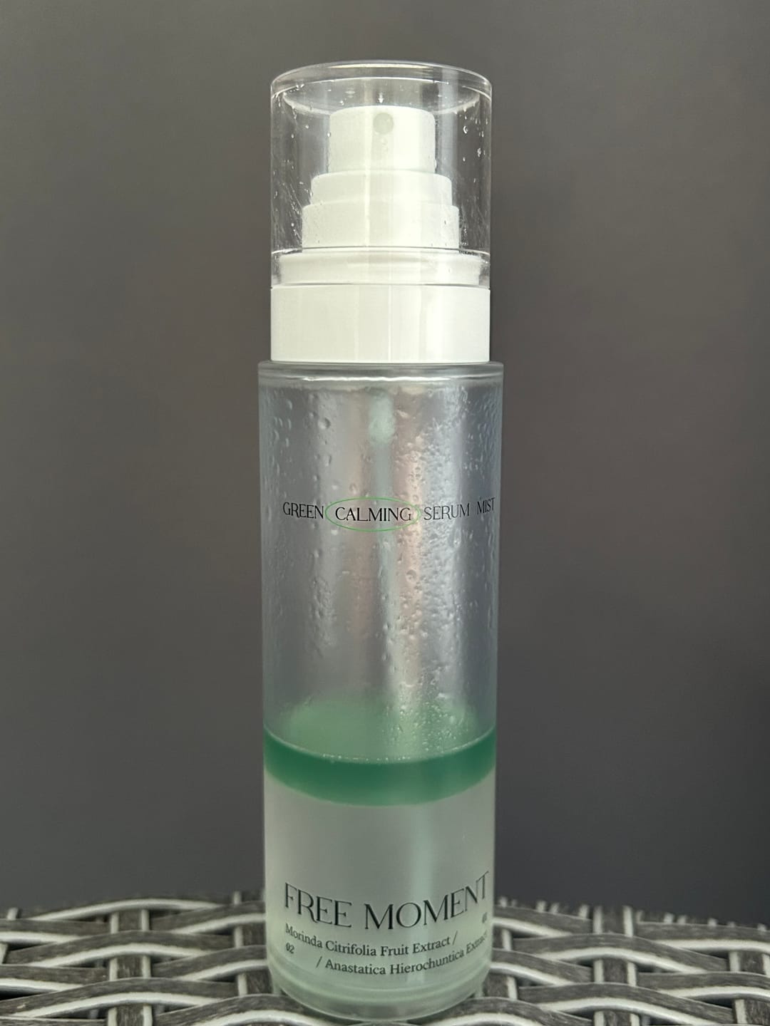 Customer photo review of Ādu nomierinošs izsmidzināmais serums ar Noni ogām un Āzijas centellu Dr. Althea Free Moment Green Calming Serum Mist