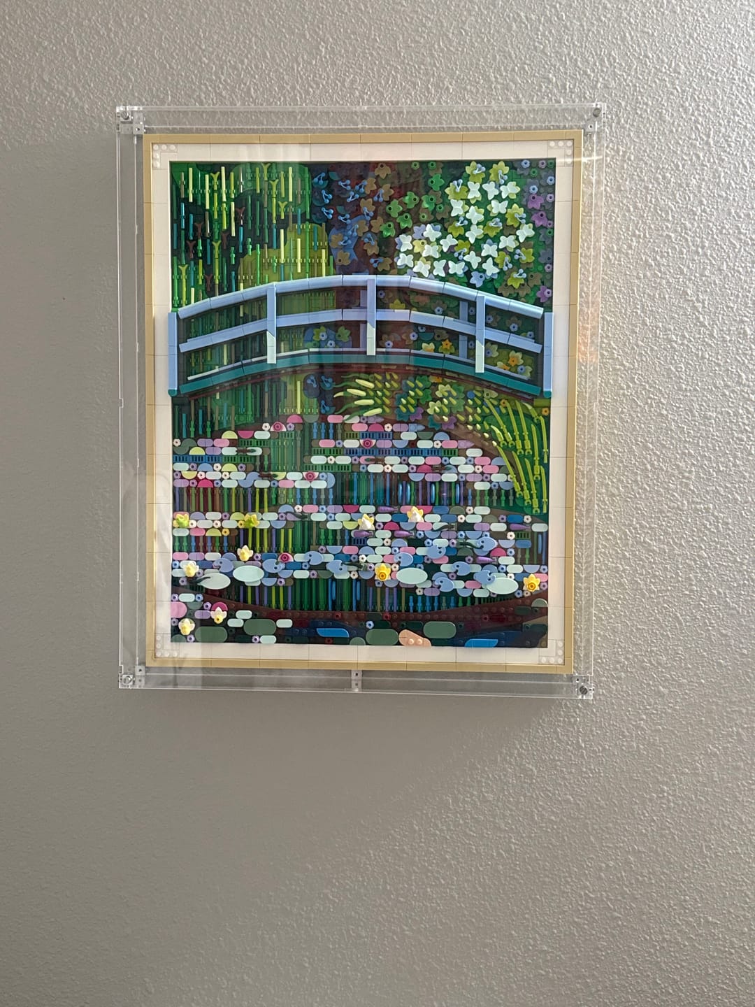 Customer photo review of Display Case for LEGO® 31220 Art Claude Monet – Bridge over a Pond of Water Lilies