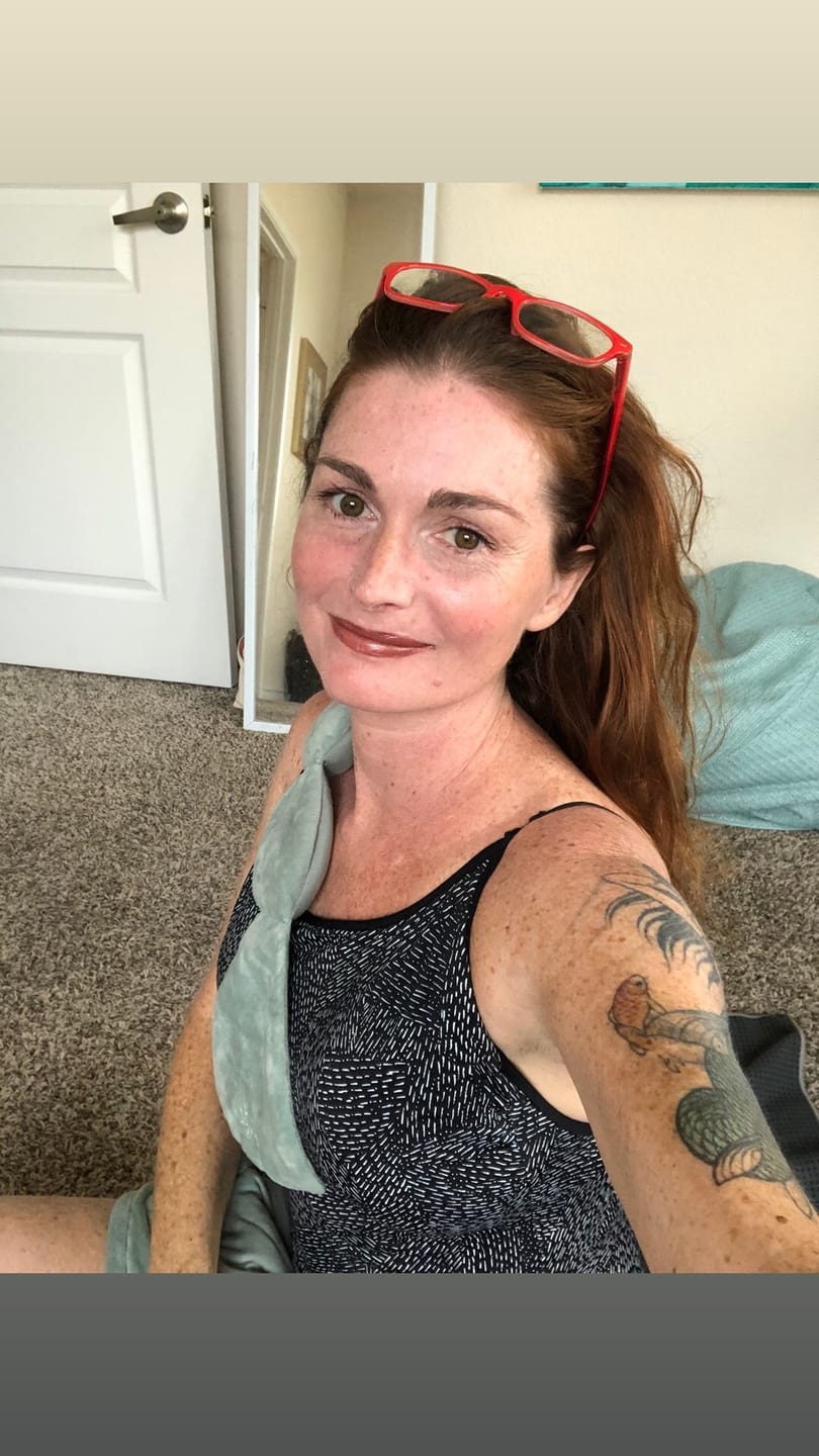 Customer photo review of Dozzli Weighted Sleep Mask