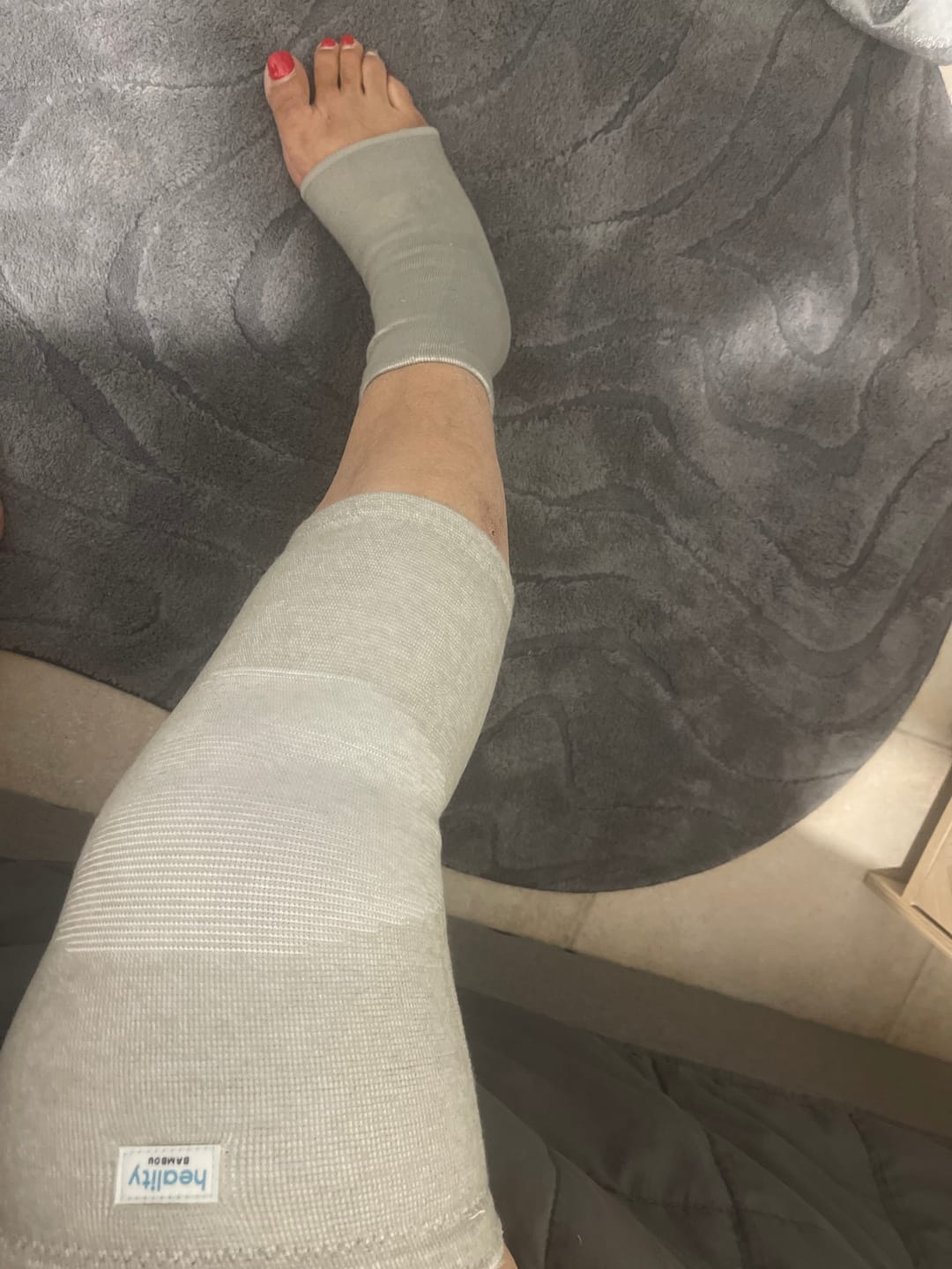 Customer photo review of Genouillère de Compression