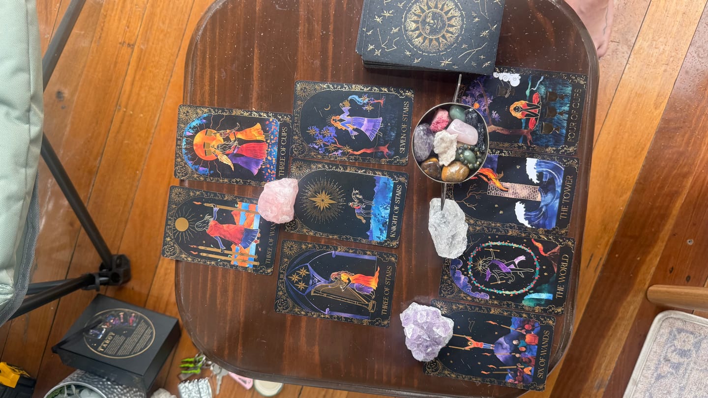 Customer photo review of Dreamy Moons Tarot