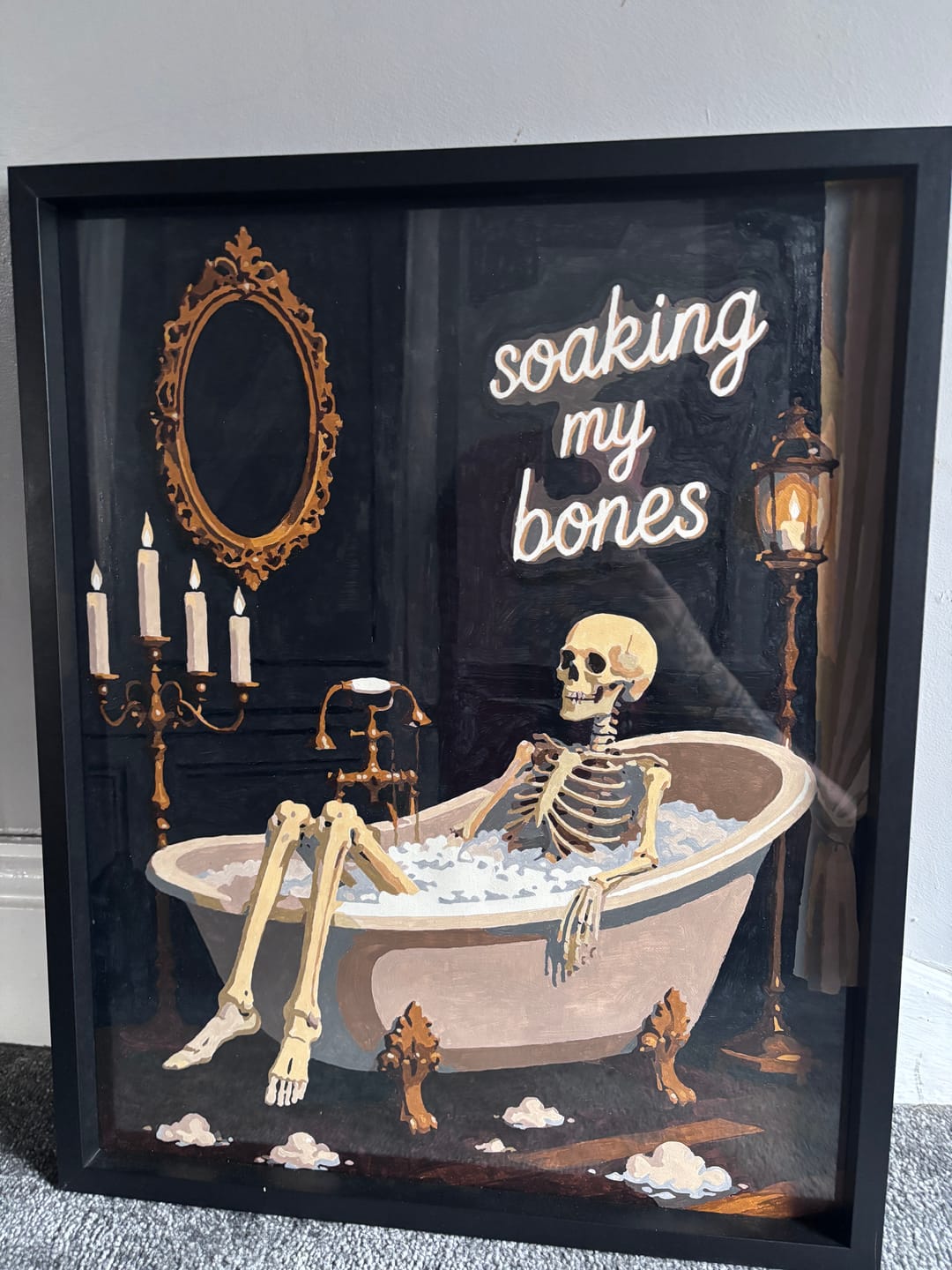 Customer photo review of Soaking My Bones | Paint by Number
