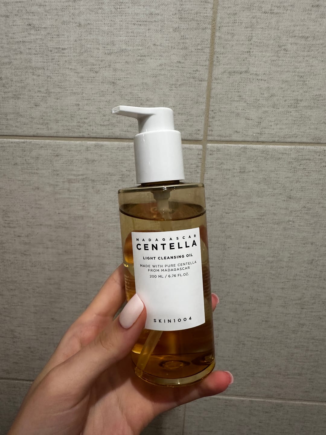 Customer photo review of Viegla tīrīšanas eļļa ar ekstraktu Gota Kola SKIN1004 Madagascar Centella Light Cleansing Oil