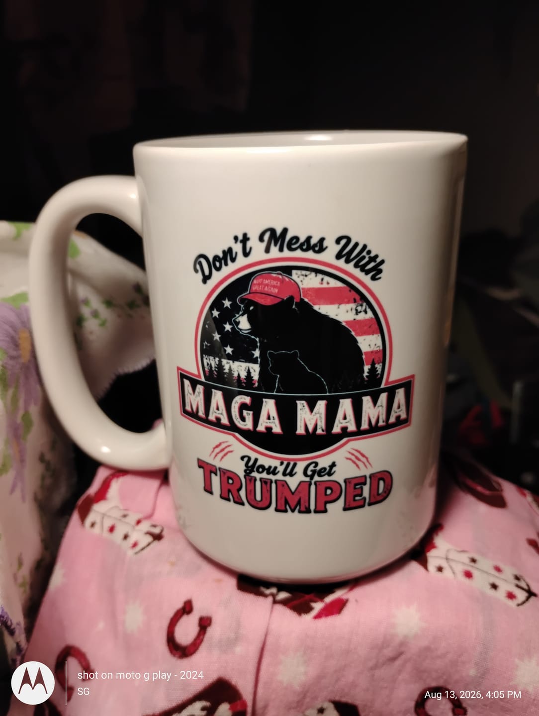 Customer photo review of "MAGA MAMA" Mug Pink