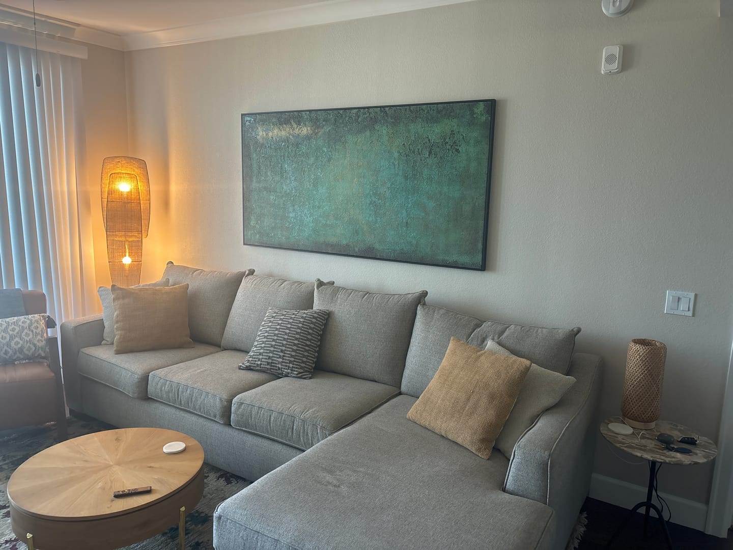 Customer photo review of Verdant - Wabi-Sabi Textured Horizontal Wall Art