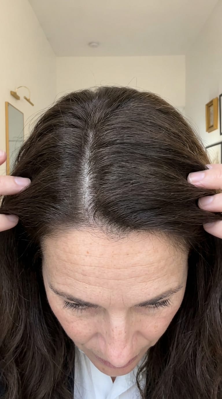 Customer photo review of Pearwood Color Renewing Shampoo