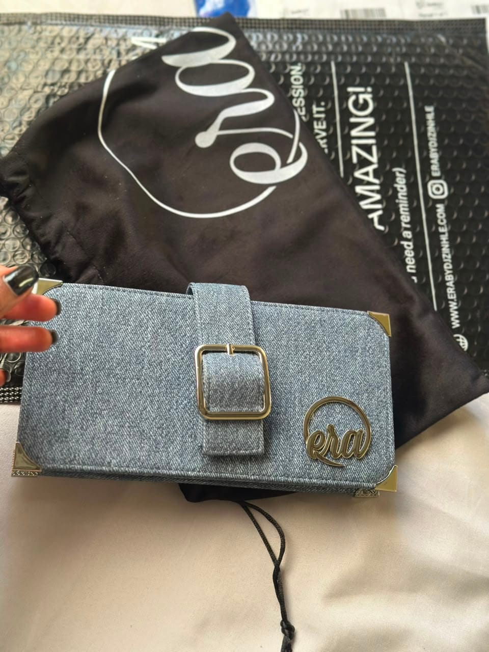 Customer photo review of ERA Denim Signature Wallet