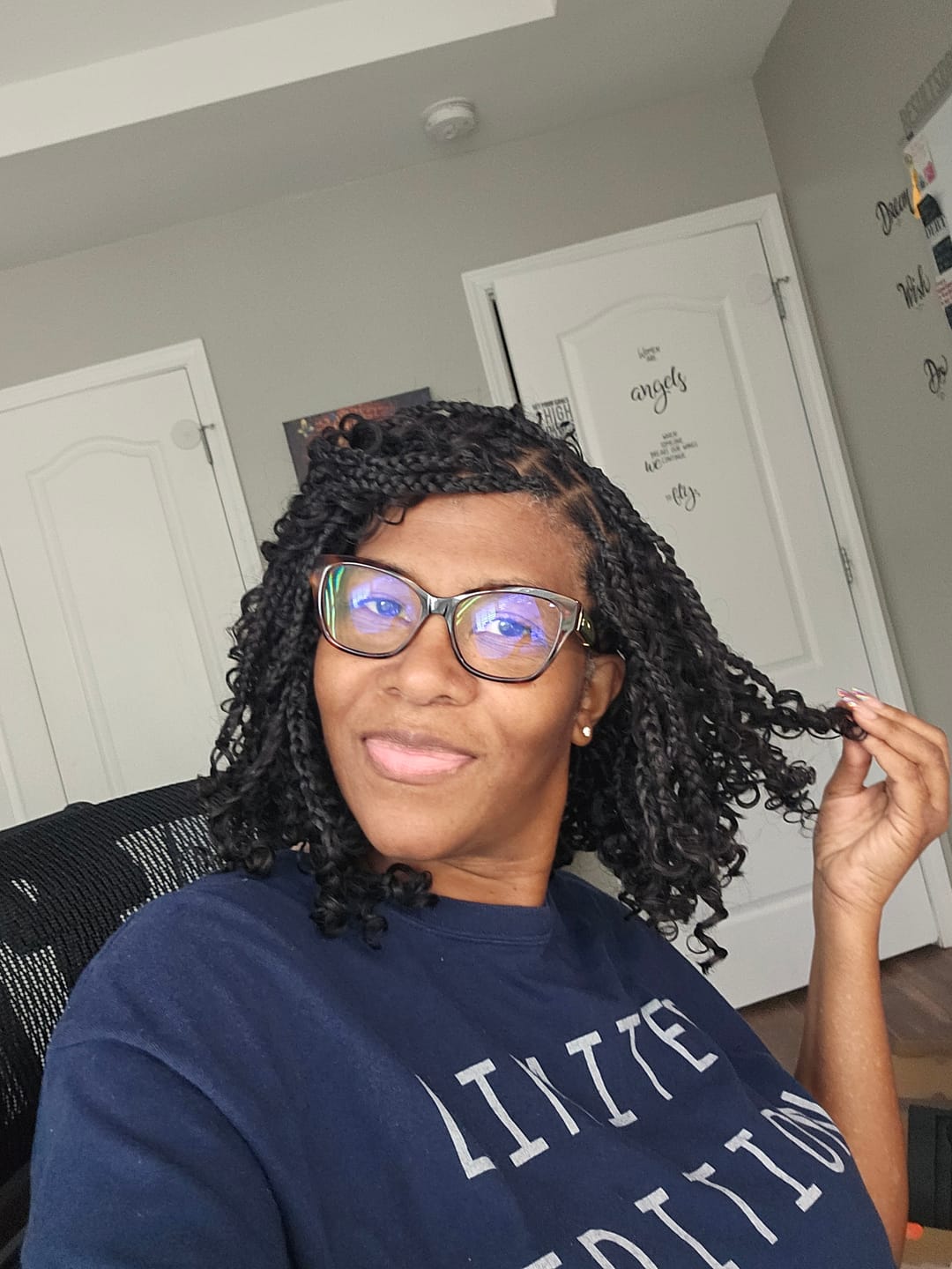 Customer photo review of Human Crochet Hair Water Wave For Miracle Knots