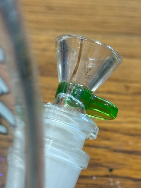 Customer photo review of 8″ AFM Colored Lip Bent Neck Mini Beaker