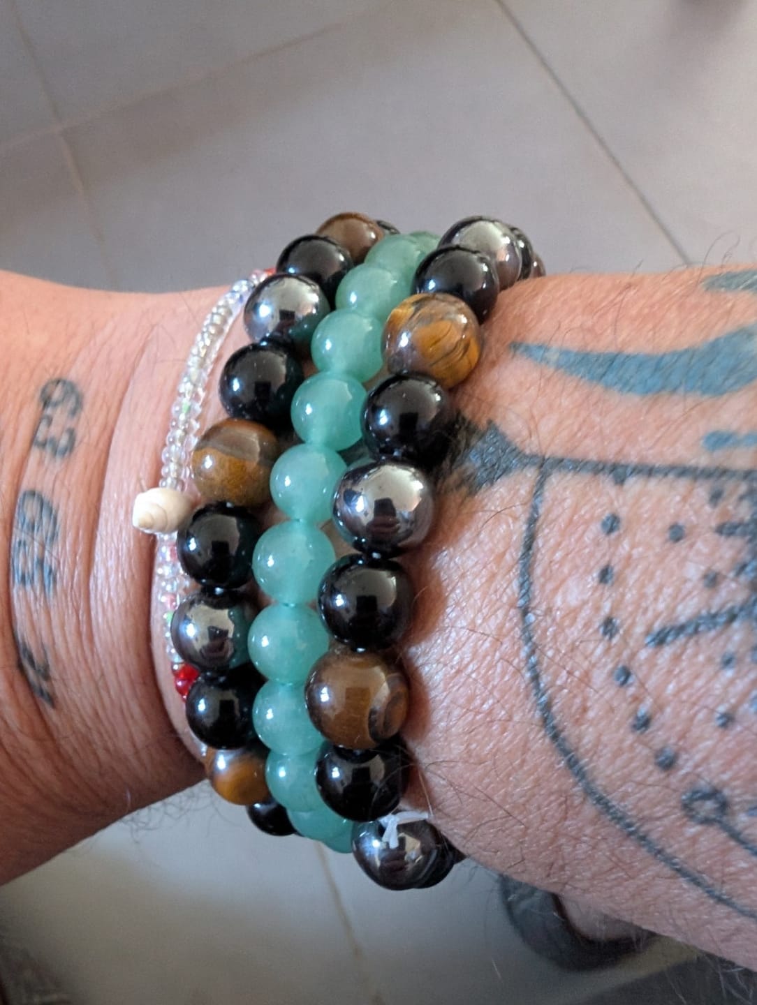Customer photo review of Bracelet Aventurine Verte "Tranquilité"