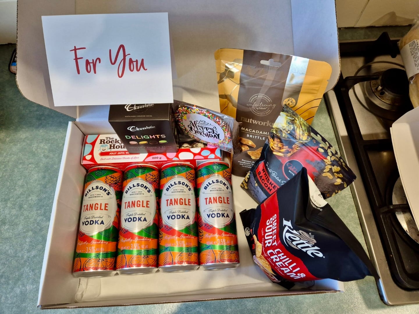 Customer photo review of Billson's Cocktail Hamper