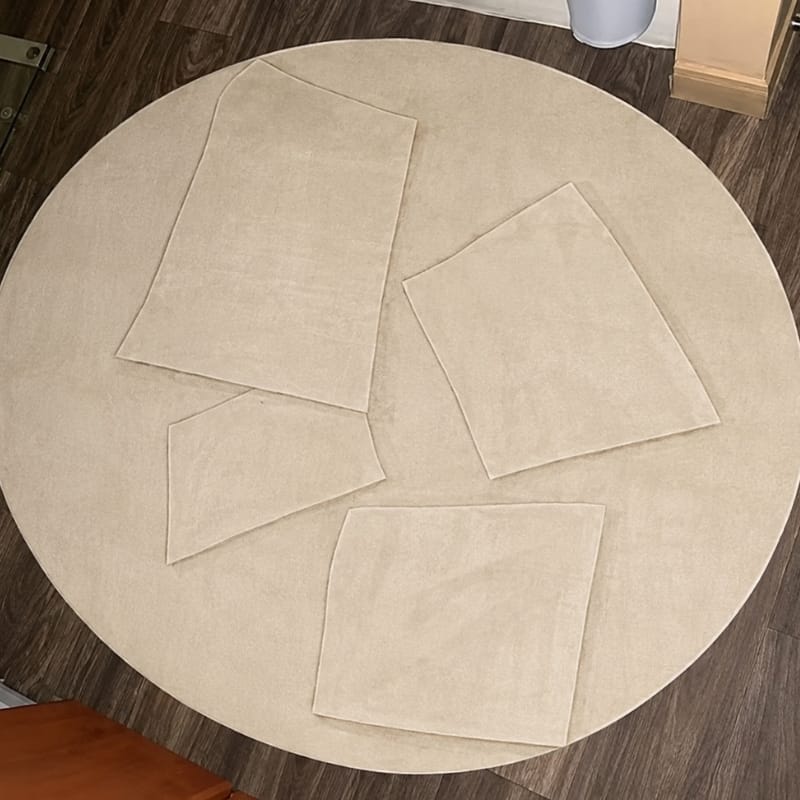 Customer photo review of Haruto Abstract Round Rug