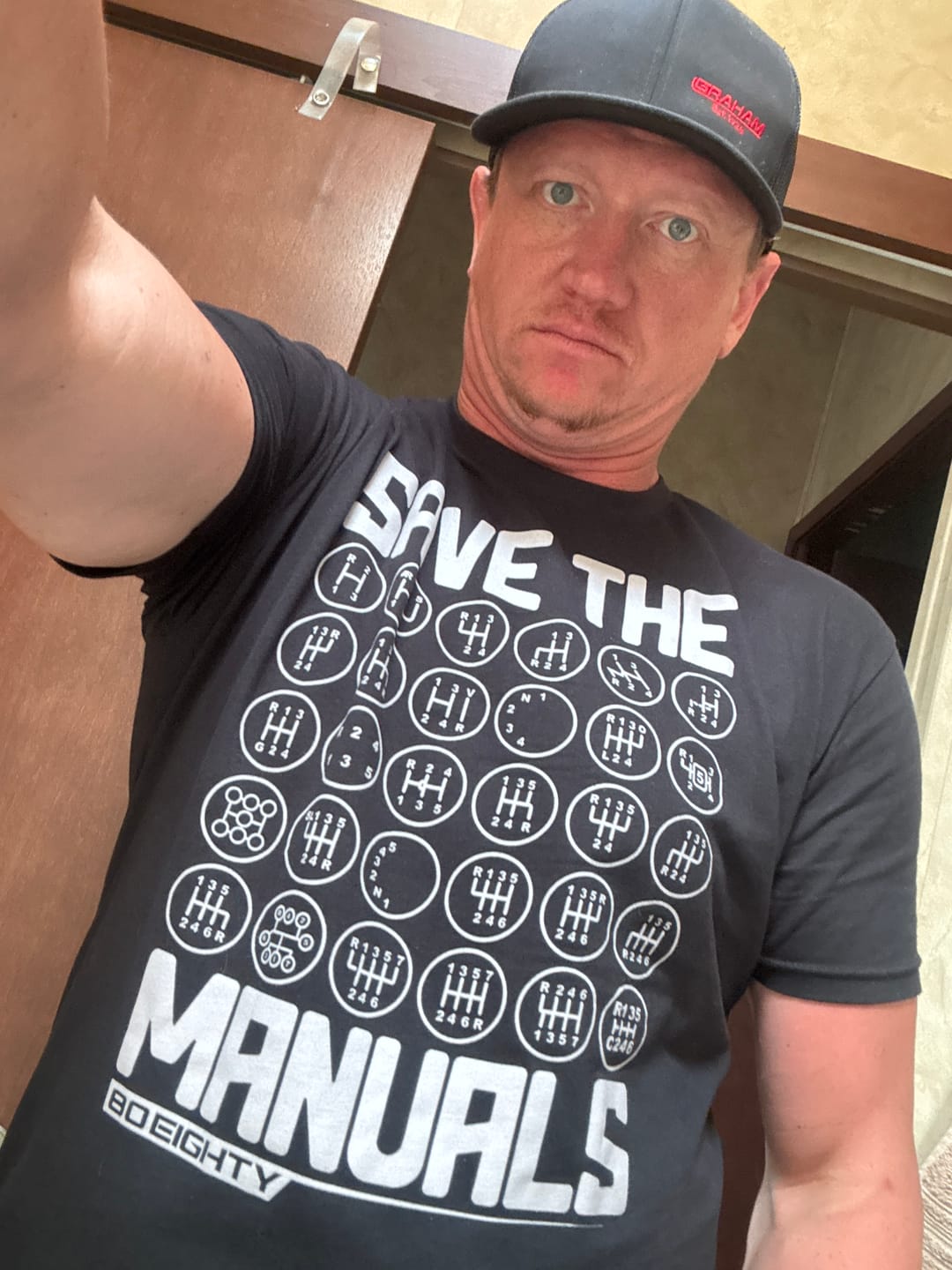 Customer photo review of 80Eighty® Save The Manuals Shirt