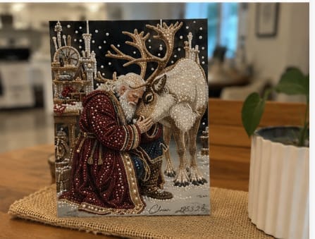 Customer photo review of Personalized 3D Pearl Art DIY Kit - For Home - Holiday Canvas
