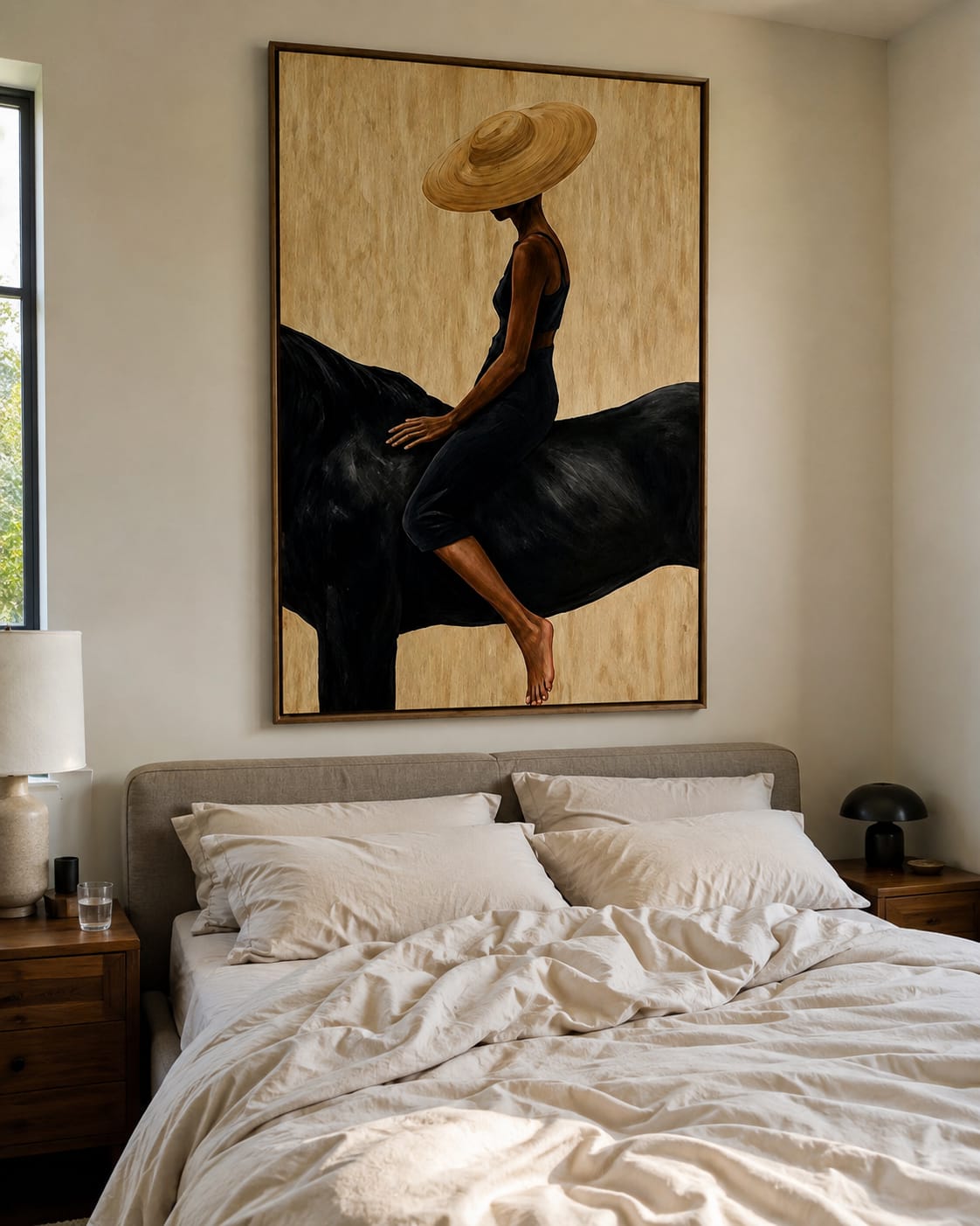 Customer photo review of Golden Shade-Black Horse Painting