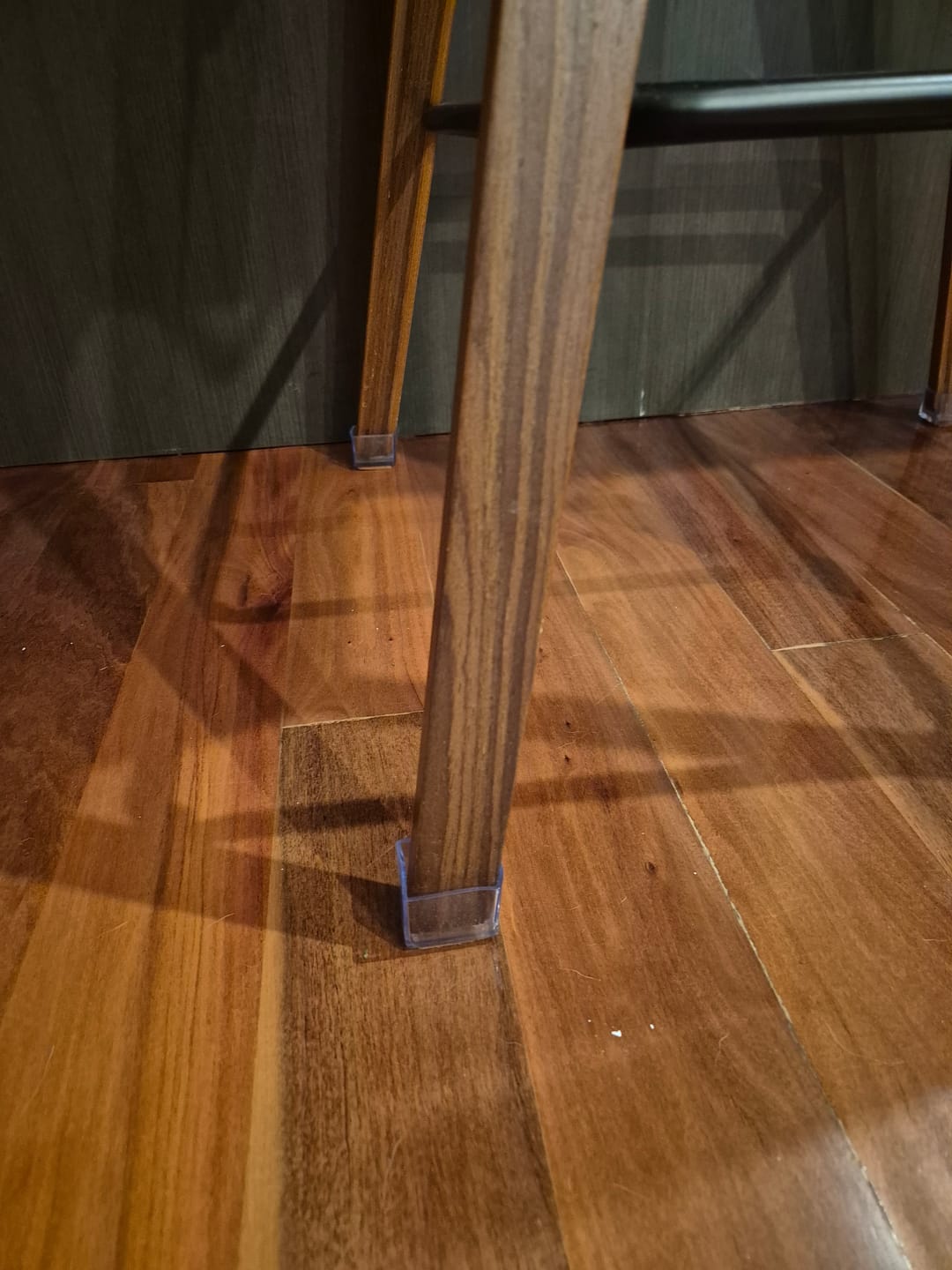 Customer photo review of Rectangular Felt Silicone Chair Leg Protectors | Extra-Durable Chair Floor Protectors