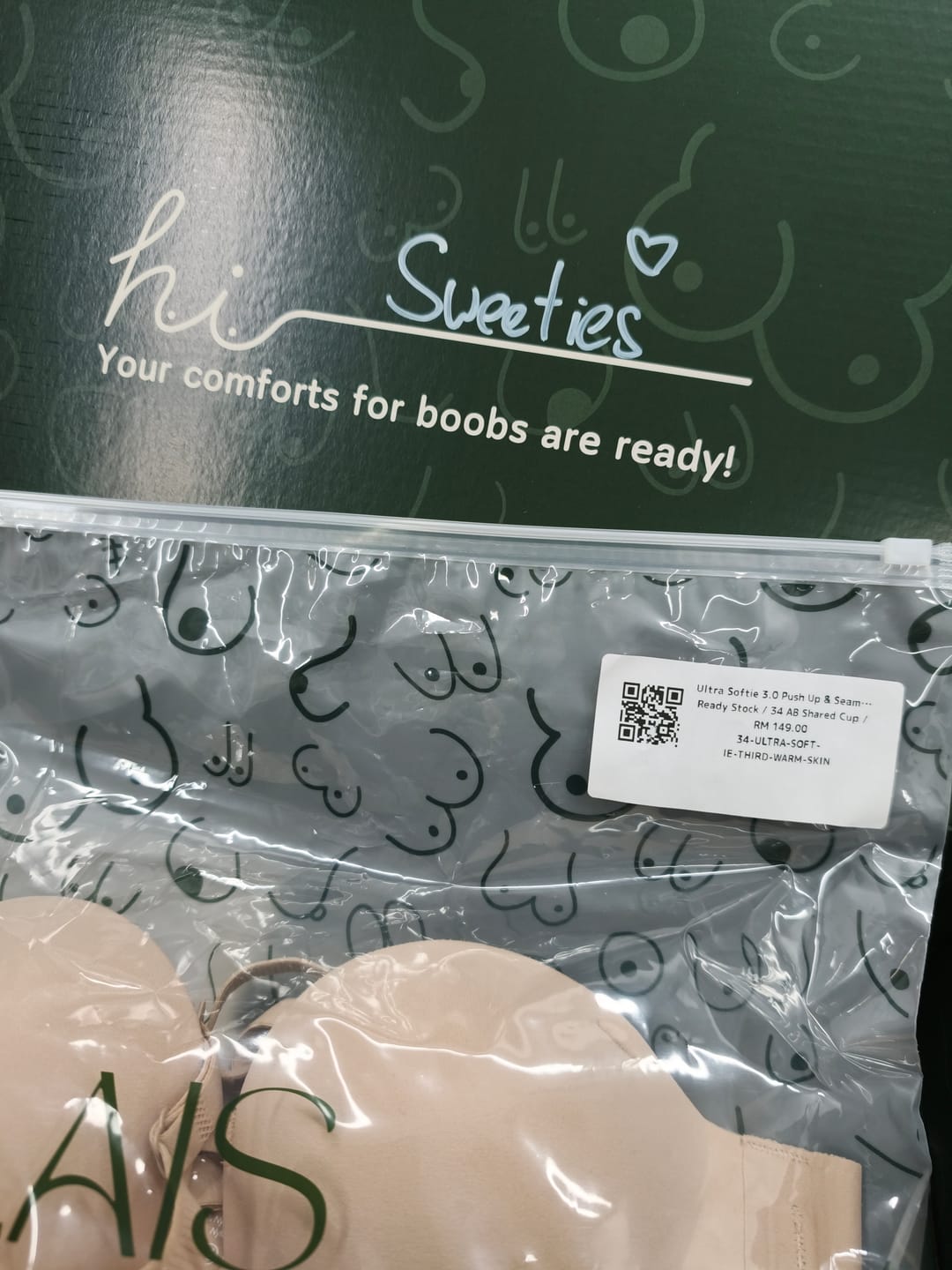 Customer photo review of Ultra Softie 3.0 Push Up & Seamless Multi-way Bra In Warm Skin